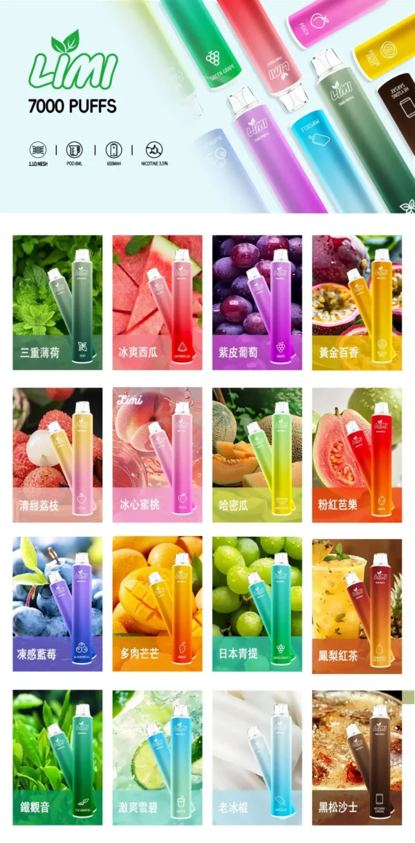 20250518152955-scaled-1.webp 【LIMI】7000口一次性小煙|3.5%強勁擊喉|台灣現貨免運