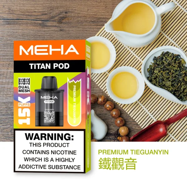20251216203413.webp 【買3贈主機】【MEHA 魅嗨】TITAN泰坦專用煙彈|15ml巨量Mesh網芯15000口|台灣現貨