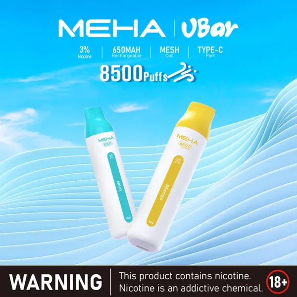 2d4b8760841be472769eae0cb0c858b8.webp 【MEHA魅嗨】小白條8500口一次性小煙|3%丁鹽平順擊喉感|現貨免運專區