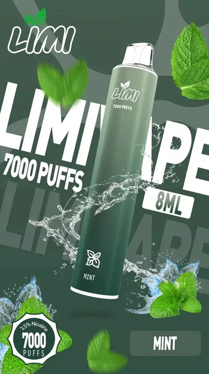 LIMI拋棄式一次性7000口-1.webp 【LIMI】7000口一次性小煙|3.5%強勁擊喉|台灣現貨免運