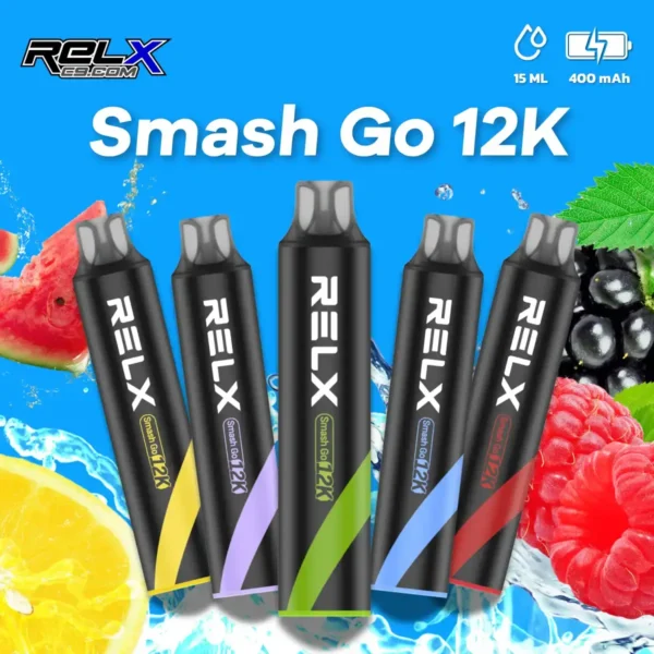 Relx-Smash-Go-12K-v3-1.webp 【RELX Smash Go】12000口一次性小煙|15ml巨量5%強勁擊喉|台灣現貨