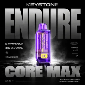 買一盒煙彈送主機【KEYSTONE FLEX-3 鑰石】25000口換彈式電子煙套裝｜15ml透明油艙 × 三段功率調節｜台灣現貨秒發