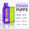 買一盒煙彈送主機【KEYSTONE FLEX-3 鑰石】25000口換彈式電子煙套裝｜15ml透明油艙 × 三段功率調節｜台灣現貨秒發
